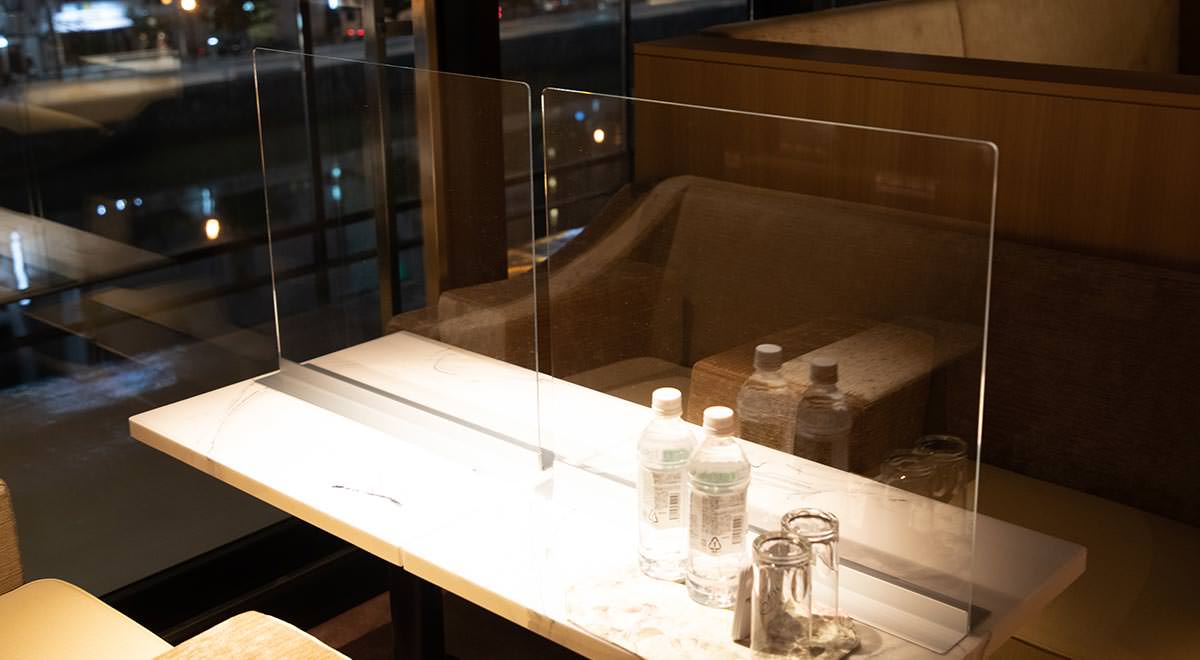 アクリルパーテーションを設置についての写真